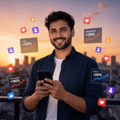 Marketer With Phone