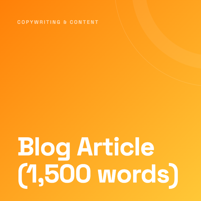 Blog Article (1,500 words)